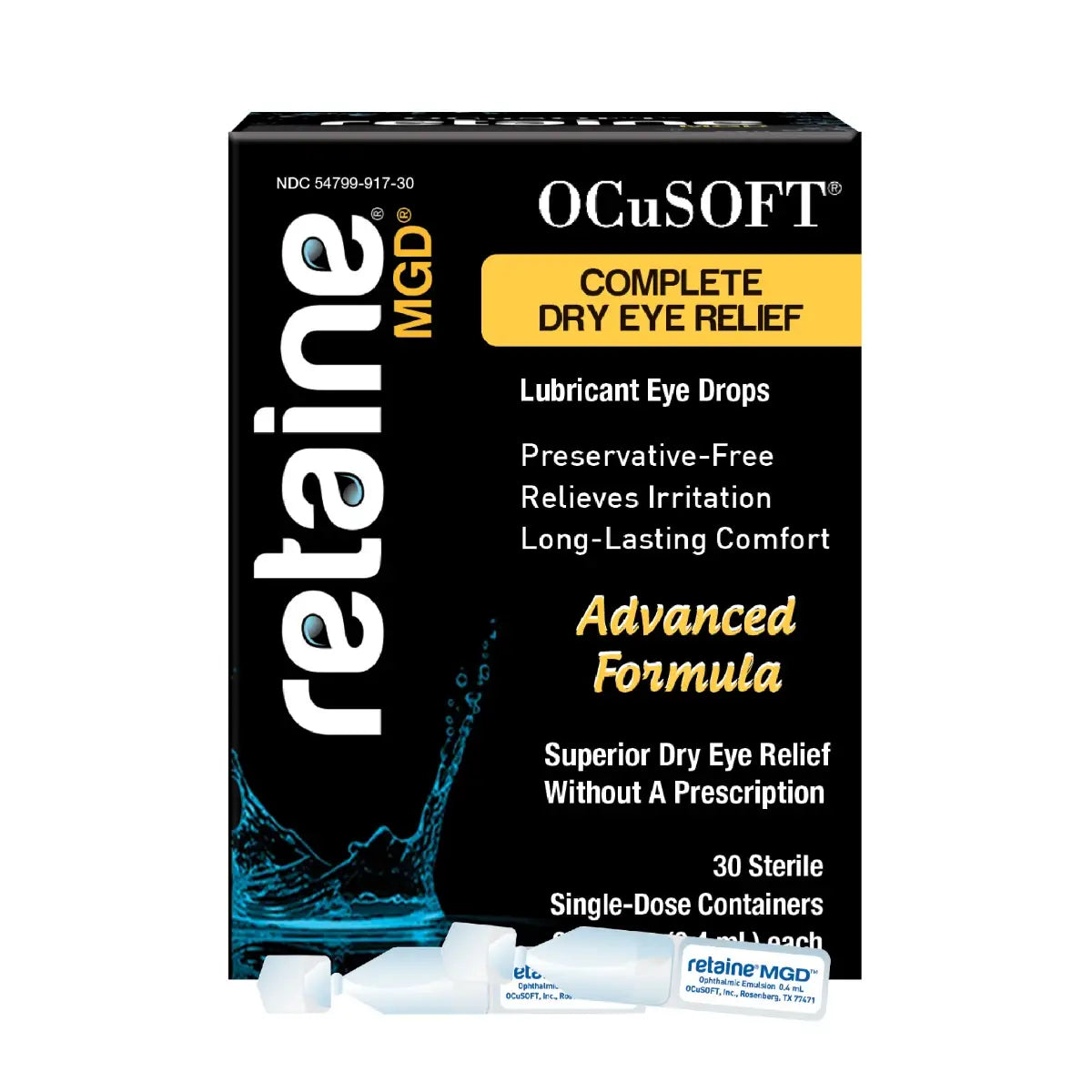 Retaine MGD Advanced Ophthalmic Emulsion Preservative-Free Eye Drops